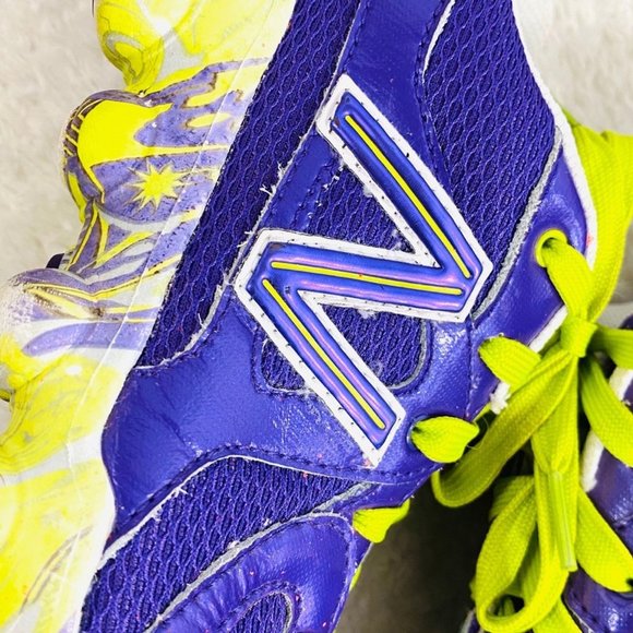 NEW BALANCE 825 Purple & Neon Green Sneakers - Picture 8 of 10